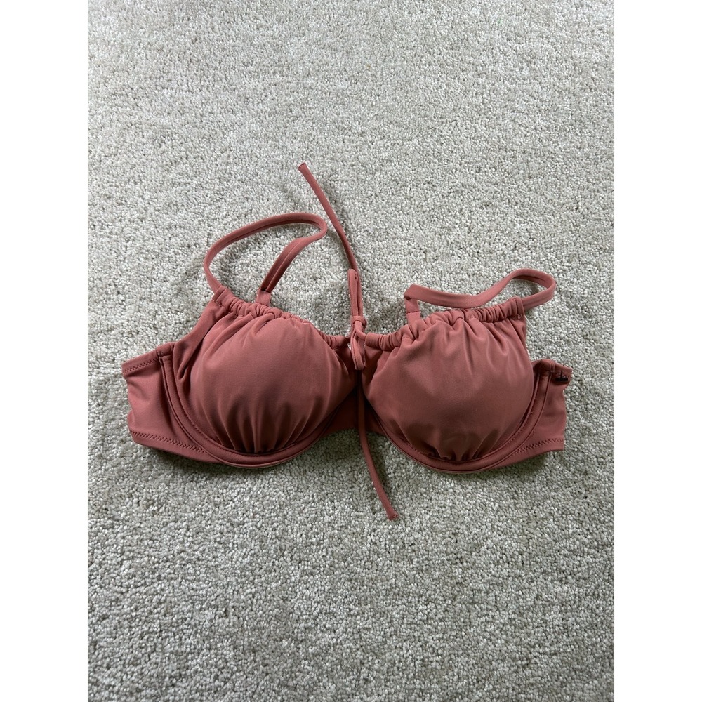 Shade & Shore Women's Swimwear Bikini Top Pink 34B Removable Pads